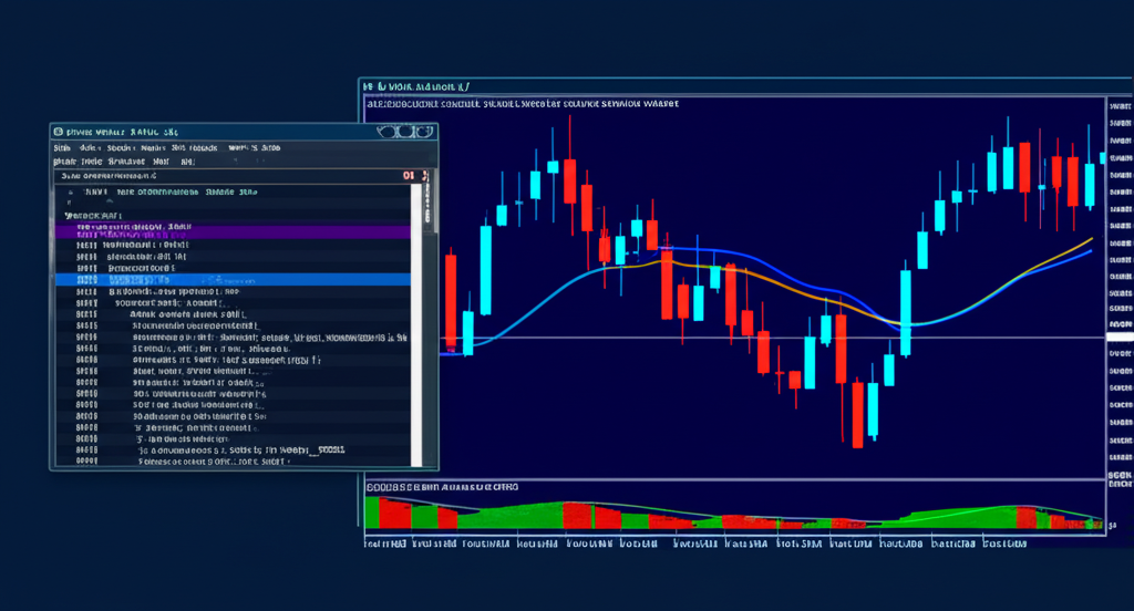 Como Criar Estratégia com MACD em MQL5 2 Ilustração de estratégia MACD em MQL5 no MetaTrader 5 com código e gráfico