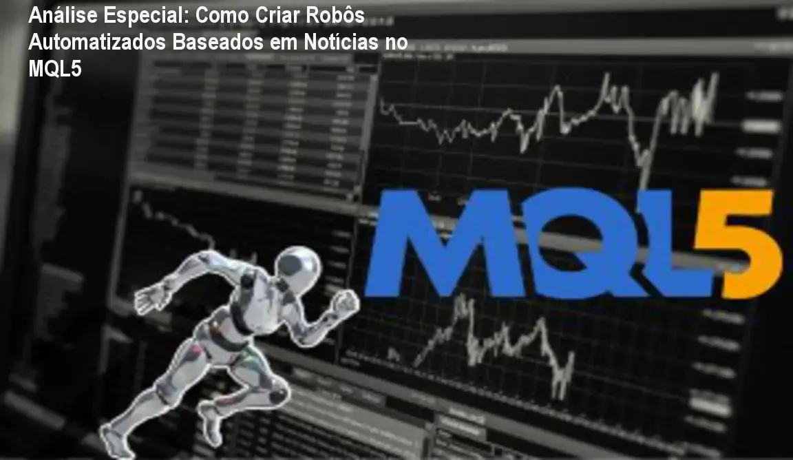 Capa informativa sobre o tema Como Criar Robôs Automatizados Baseados em Notícias no MQL5