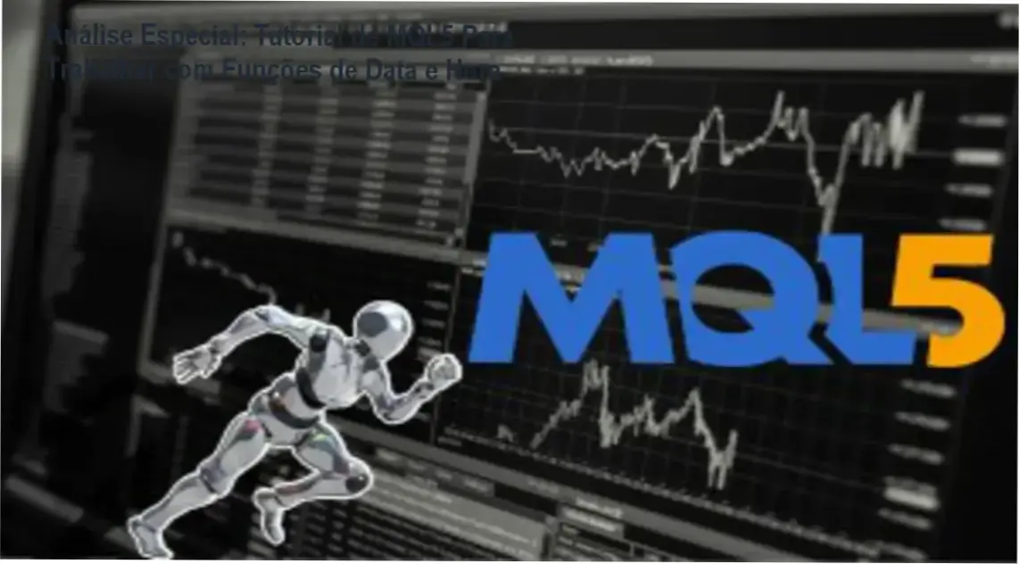 Capa informativa sobre o tema Tutorial de MQL5 Para Trabalhar com Funções de Data e Hora