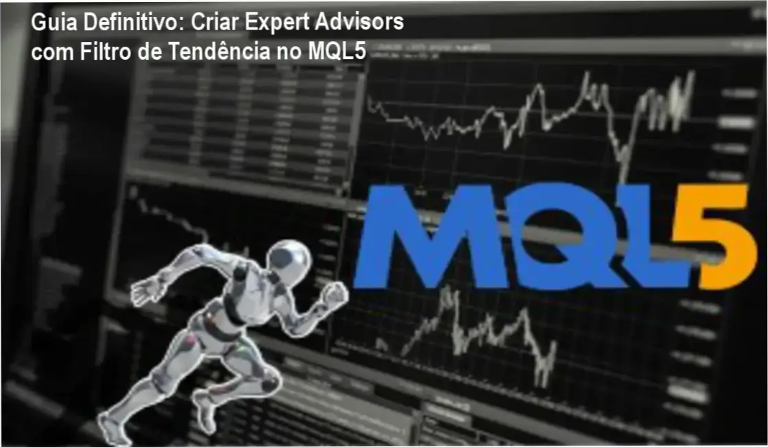 Guia Definitivo: Criar Expert Advisors com Filtro de Tendência no MQL5 10 Tela do editor MQL5 mostrando código de Expert Advisor com filtro de tendência aplicado