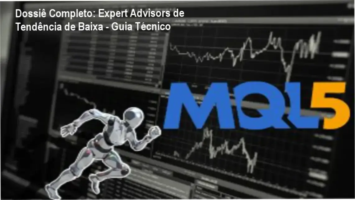 Dossiê Completo: Expert Advisors de Tendência de Baixa - Guia Técnico 1 Tela mostrando a criação de Expert Advisors focados em tendência de baixa no MetaTrader