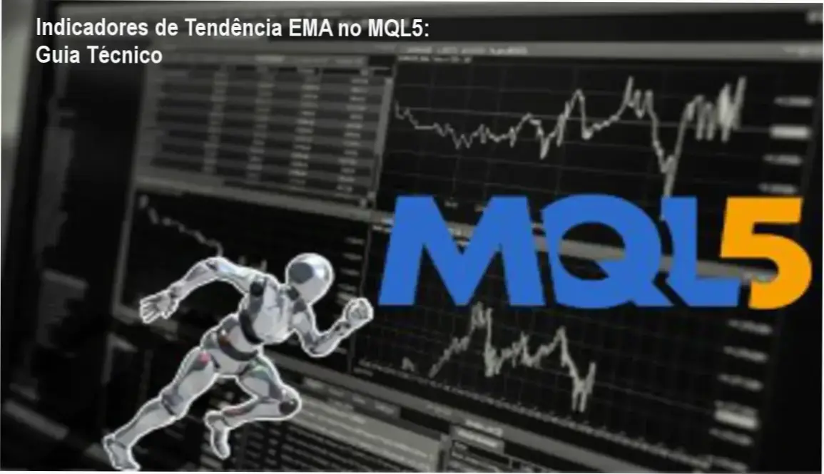 Código MQL5 mostrando indicador de tendência baseado em EMA