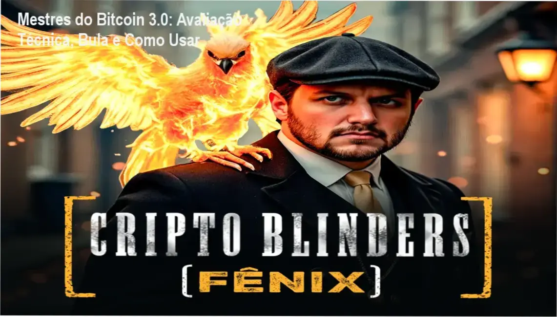 Imagem do curso Mestres do Bitcoin 3.0 mostrando gráficos e módulos de análise técnica