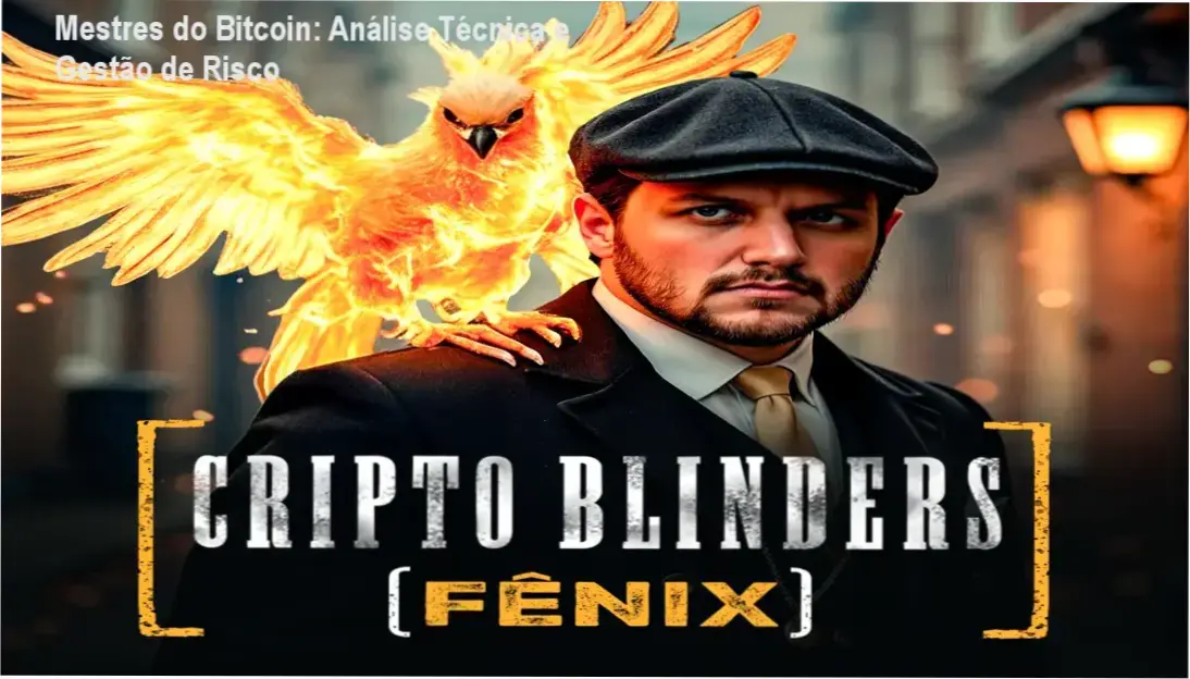 Imagem ilustrando a análise técnica de Bitcoin e estratégias de gestão de risco do curso Mestres do Bitcoin