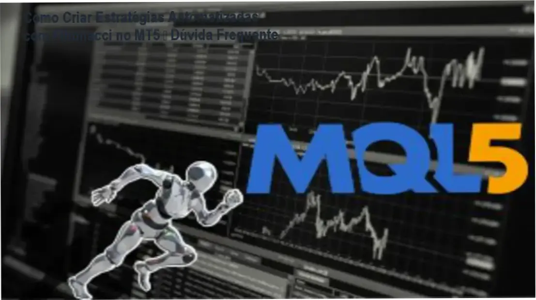 Tela do MetaTrader 5 mostrando retrações de Fibonacci aplicadas a um gráfico de preços