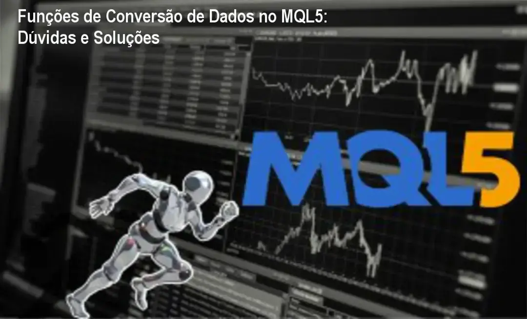 Exemplo de código MQL5 mostrando funções de conversão de dados em ação