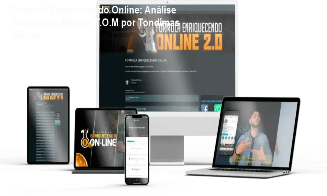 Fórmula Enriquecendo Online Tondimas Tôrres bastidores funcionamento