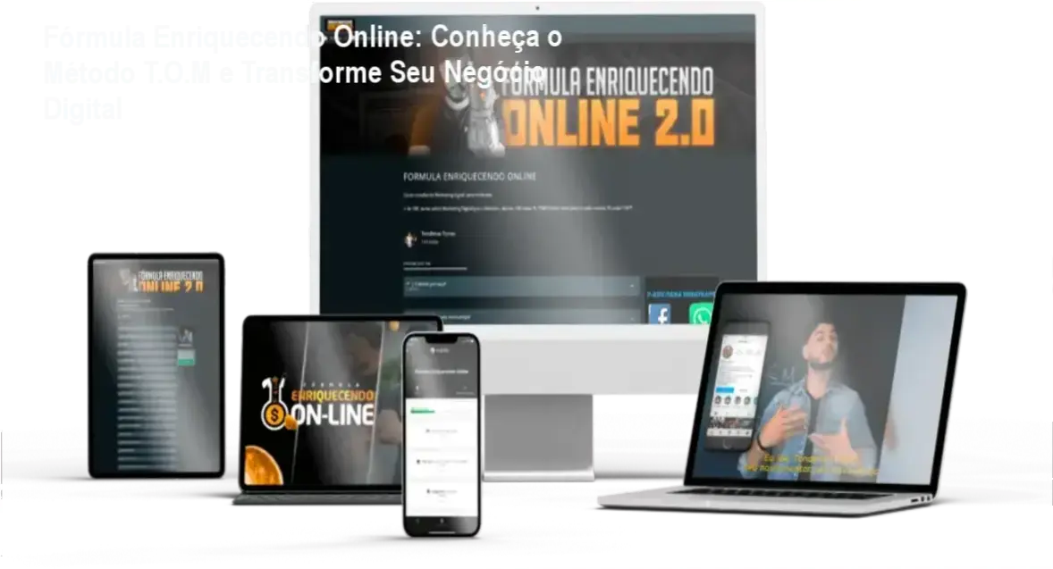 Fórmula Enriquecendo Online: Conheça o Método T.O.M e Transforme Seu Negócio Digital 1 Fórmula Enriquecendo Online revelando como o Método T.O.M gera vendas sem aparecer