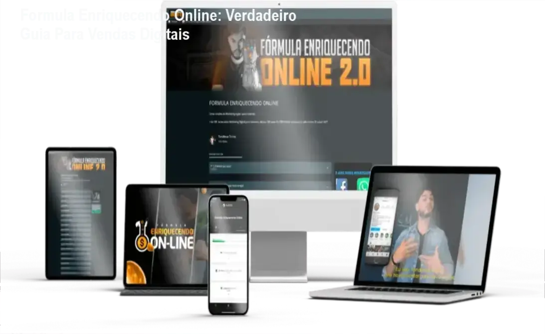 Formula Enriquecendo Online: Verdadeiro Guia Para Vendas Digitais 1 Fórmula Enriquecendo Online - Mapa de Como Construir Negócios Online