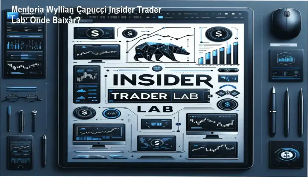 Página oficial mostrando acesso ao Insider Trader Lab e opção de download