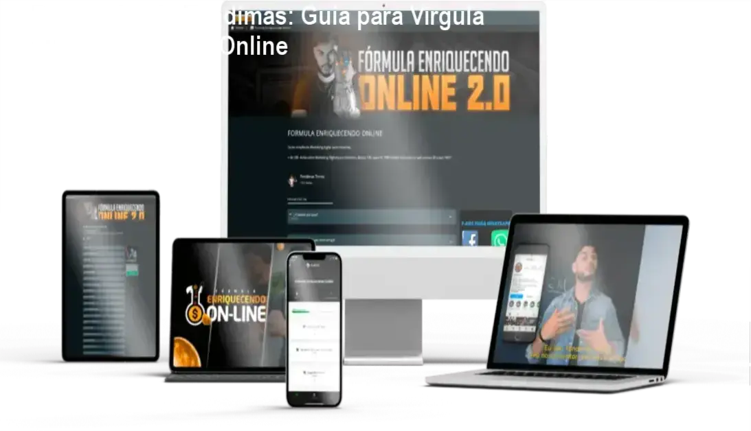 Tondimas Tôrres segurando um laptop com gráficos de vendas online no fundo, mostrando momentos reais do método T.O.M em ação