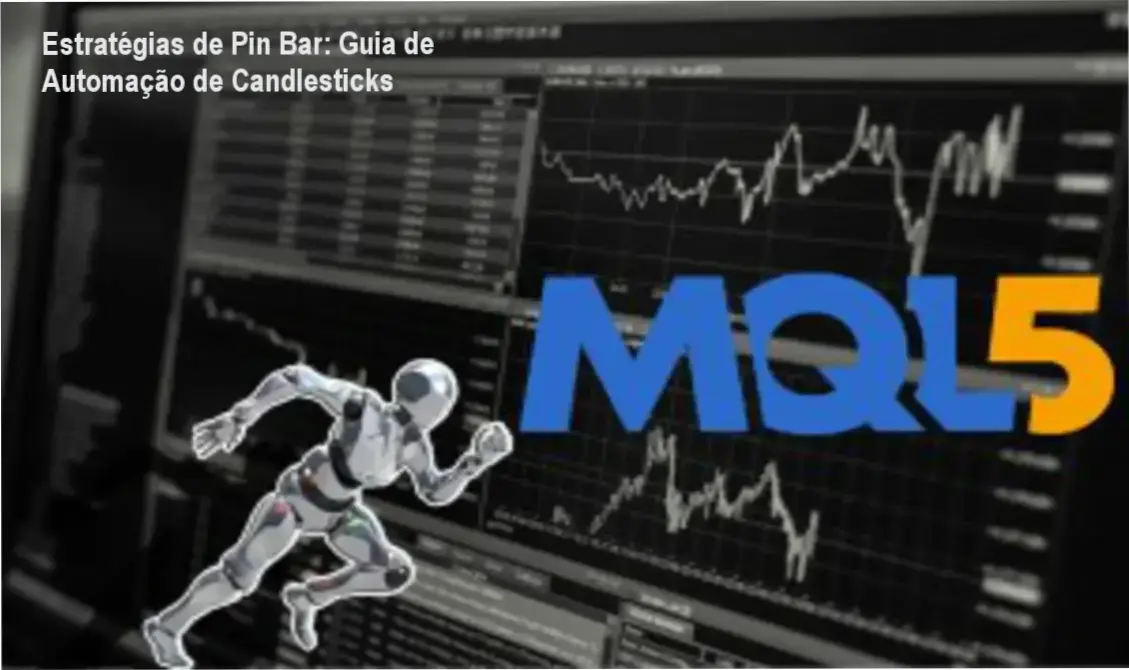 Estratégias de Pin Bar: Guia de Automação de Candlesticks 1 Gráfico de candlesticks destacando o padrão Pin Bar para automação de estratégias