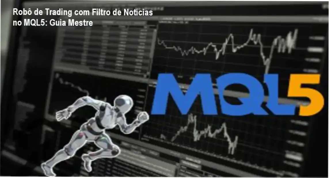 Robô de Trading com Filtro de Notícias no MQL5: Guia Mestre 1 Interface de programação MQL5 exibindo lógica de filtragem de notícias para robôs de trading