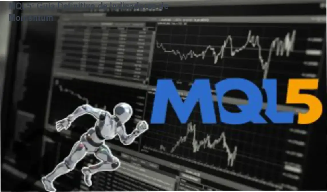 Interface de programação MQL5 exibindo gráficos de osciladores de momentum para trading