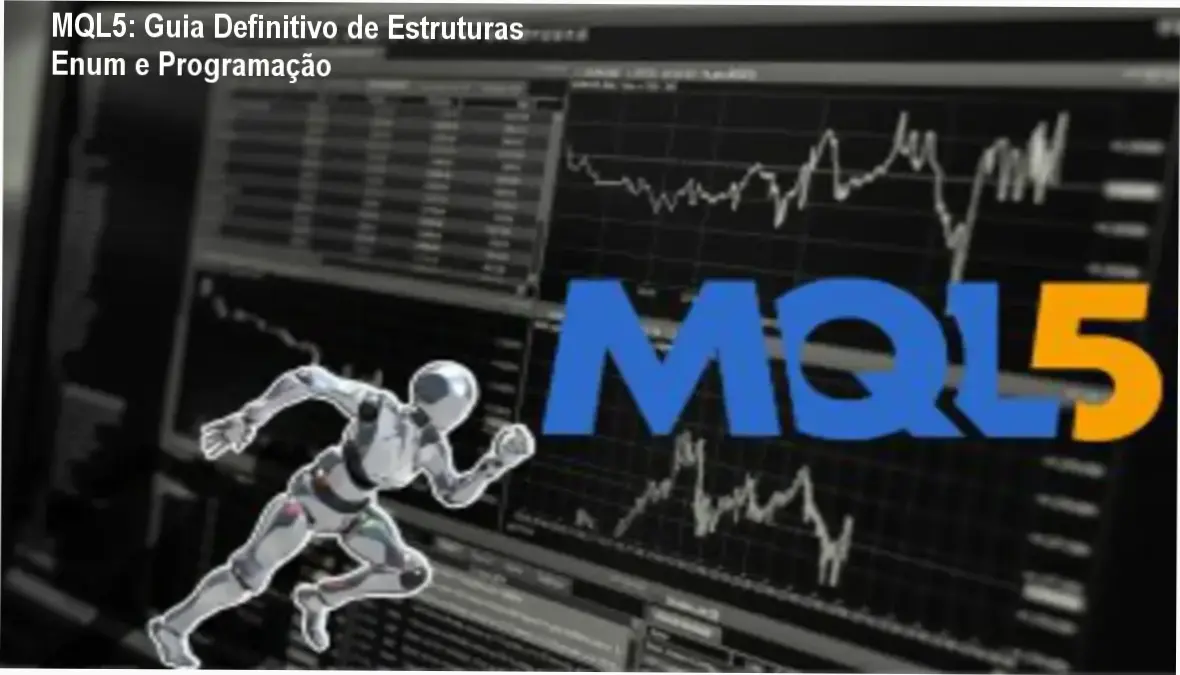 MQL5: Guia Definitivo de Estruturas Enum e Programação 1 Interface de programação MQL5 exibindo código estruturado com uso de enums para automação de trading